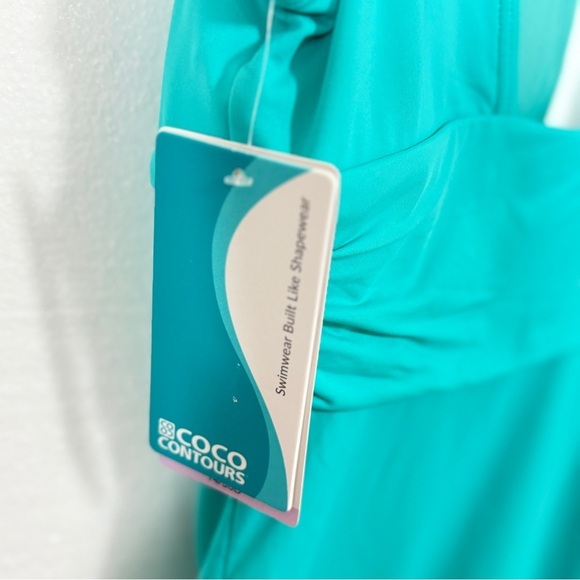 COCO CONTOURS NWT $142 aqaumarina shapemaker one piece swimwear swimsuit 14 38D - Picture 5 of 8